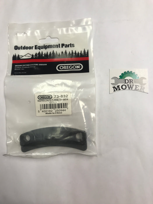 73-832 Oregon Snow Blower Keeper Chute Flange 731-0851 - LIMITED AVAILABILITY